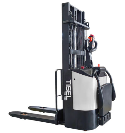 кУПИТЬ Tisel ES15B SX160 - самоходный электроштабелер эконом класса, высота подъема вил на 1600 мм, грузоподъемность 1500 кг, откидная платформа для оператора