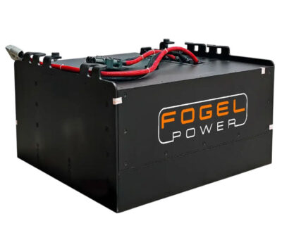 Купить по цене завода - российского производителя Fogel тяговую АКБ (литиевый LiFePO4 аккумулятор) BOX.418 на 48В/340Ачас, размер 815x740x479 мм, вес 650 кг, для погрузчиков Toyota 7FB10, Toyota 7FB14 и др. моделей