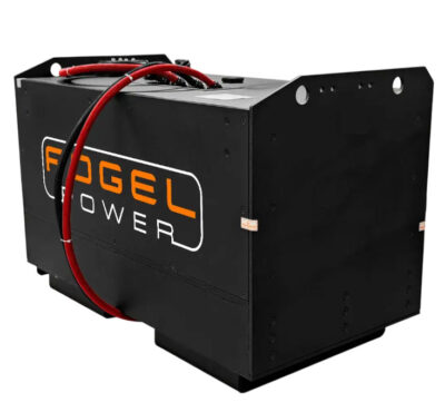 Купить Fogel Power АКБ BOX.826 - современная литиевая LiFePO4 тяговая батарея для погрузчика Komatsu FB15-12 и прочих моделей, размер 969х528х643 мм, вес 760 кг, гарантия 5 лет.
