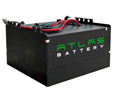 Купить по цене завода Atlas Battery тяговую литиевую батарею BOX.418.AB 48В/340Ач (815x740x479 мм) для электрических погрузчиков Toyota 7FB15, Toyota 7FB18, Toyota 8FB15, вес Li батареи 650 кг