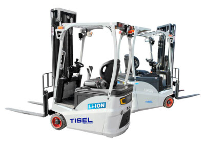 Купить Tisel FBR и FBR Li-ion - серия новых бюджетных малоразмерных трехопорных вилочных электропогрузчиков для склада г/п 1 т, 1.2 т, 1.6 т, мачты до 6 метров